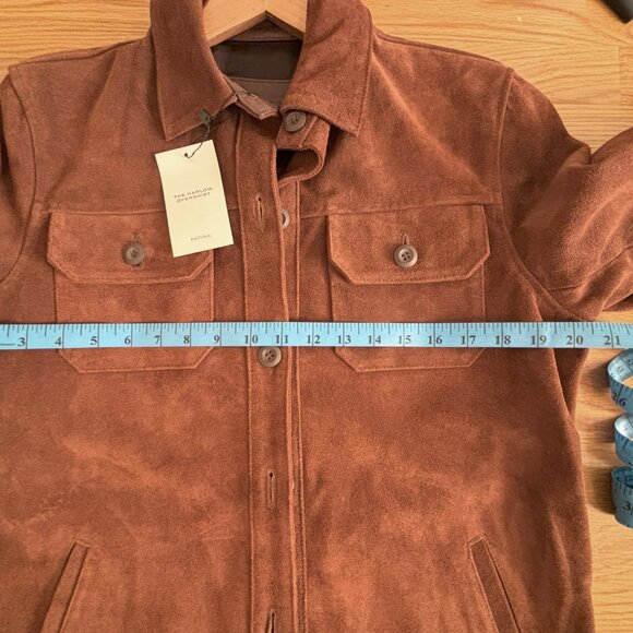 Patina brand leather jacket/shacket/overshirt, women's size S in umber - Picture 9 of 9